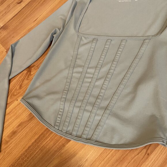 Abercrombie Square Neck Corset Long Sleeve Top - Picture 4 of 7